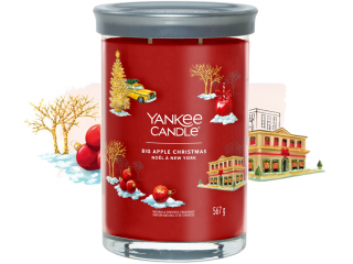 Yankee Candle – Signature Tumbler svíčka Big Apple Christmas (Vánoce v New Yorku), 567 g
