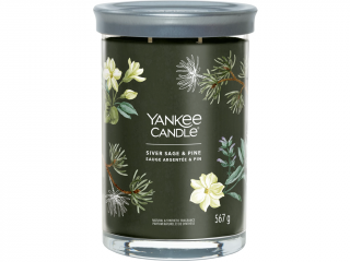Yankee Candle – Signature Tumbler svíčka Silver Sage & Pine (Stříbrná šalvěj a borovice) Velikost: velká 567 g