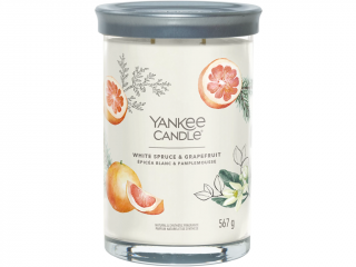 Yankee Candle – Signature Tumbler svíčka White Spruce & Grapefruit (Bílý smrk a grapefruit) Velikost: velká 567 g