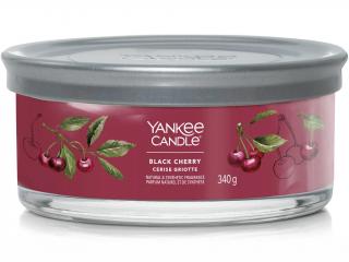 Yankee Candle – Signature Tumbler vonná svíčka Black Cherry (Zralé třešně) Velikost: střední 340 g