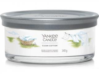 Yankee Candle – Signature Tumbler vonná svíčka Clean Cotton (Čistá bavlna) Velikost: střední 340 g