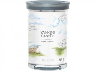 Yankee Candle – Signature Tumbler vonná svíčka Clean Cotton (Čistá bavlna) Velikost: velká 567 g