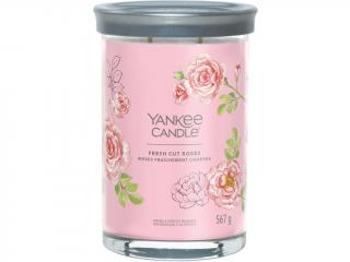Yankee Candle – Signature Tumbler vonná svíčka Fresh Cut Roses (Čerstvě nařezané růže) Velikost: velká 567 g