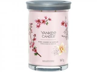 Yankee Candle – Signature Tumbler vonná svíčka Pink Cherry & Vanilla (Růžové třešně a vanilka) Velikost: velká 567 g