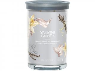 Yankee Candle – Signature Tumbler vonná svíčka Smoked Vanilla & Cashmere (Kouřová vanilka a kašmír) Velikost: velká 567 g