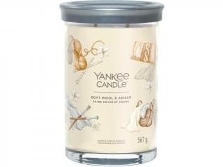 Yankee Candle – Signature Tumbler vonná svíčka Soft Wool & Amber (Jemná vlna a ambra) Velikost: velká 567 g