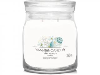 Yankee Candle – Signature vonná svíčka Baby Powder (Dětský pudr) Velikost: střední 368 g