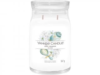 Yankee Candle – Signature vonná svíčka Baby Powder (Dětský pudr) Velikost: velká 567 g