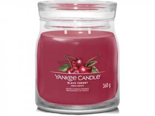 Yankee Candle – Signature vonná svíčka Black Cherry (Zralé třešně) Velikost: střední 368 g