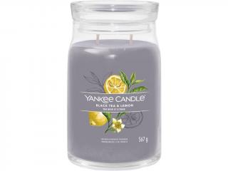 Yankee Candle – Signature vonná svíčka Black Tea & Lemon (Černý čaj s citrónem) Velikost: velká 567 g