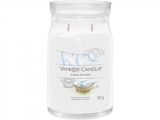 Yankee Candle – Signature vonná svíčka Clean Cotton (Čistá bavlna) Velikost: velká 567 g