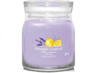 Yankee Candle – Signature vonná svíčka Lemon Lavender (Citron a levandule) Velikost: střední 368 g
