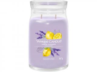 Yankee Candle – Signature vonná svíčka Lemon Lavender (Citron a levandule) Velikost: velká 567 g