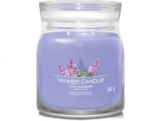 Yankee Candle – Signature vonná svíčka Lilac Blossoms (Šeříkové květy) Velikost: střední 368 g