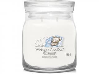 Yankee Candle – Signature vonná svíčka Soft Blanket (Jemná přikrývka) Velikost: střední 368 g