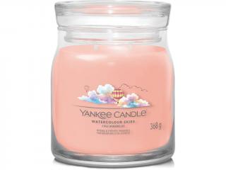 Yankee Candle – Signature vonná svíčka Watercolour Skies (Akvarelová obloha) Velikost: střední 368 g