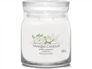 Yankee Candle – Signature vonná svíčka White Gardenia (Bílá gardénie) Velikost: střední 368 g