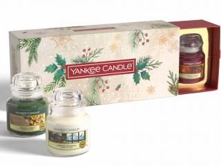Yankee Candle – vánoční dárková sada 3 ks vonné svíčky Classic