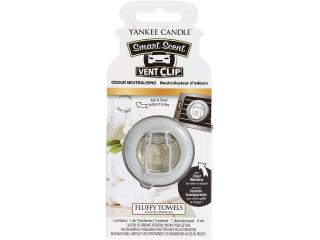 Yankee Candle – Vent Clip vonný klip do ventilace Fluffy Towels (Nadýchané osušky), 4 ml