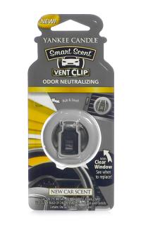 Yankee Candle – Vent Clip vonný klip do ventilace New Car Scent, 4 ml