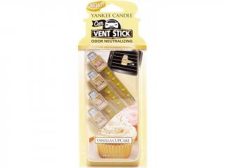 Yankee Candle – Vent Sticks vonné kolíčky Vanilla Cupcake (Vanilkový košíček), 4 ks