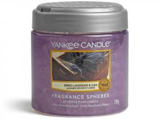 Yankee Candle – vonné perly Dried Lavander & Oak, 170 g