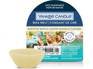 Yankee Candle – vonný vosk Banoffee Waffle (Vafle s banány a karamelem), 22 g