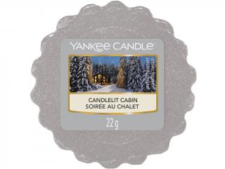 Yankee Candle – vonný vosk Candlelit Cabin, 22 g