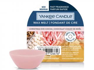Yankee Candle – vonný vosk Christmas Eve Cocoa (Štědrovečerní kakao), 22 g