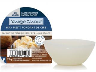 Yankee Candle – vonný vosk Coconut Rice Cream (Krém s kokosovou rýží), 22 g