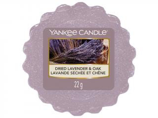 Yankee Candle – vonný vosk Dried Lavender & Oak (Sušená levandule a dub), 22 g