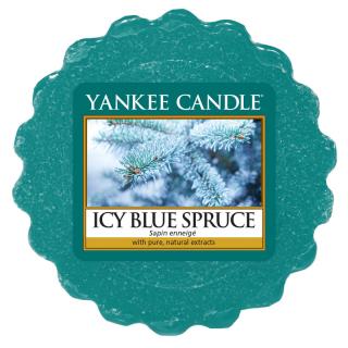 Yankee Candle – vonný vosk Icy Blue Spruce (Ojíněný modrý smrk), 22 g