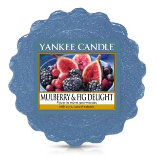 Yankee Candle – vonný vosk Mulberry & Fig Delight (Lahodné moruše a fíky), 22 g