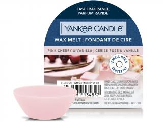 Yankee Candle – vonný vosk Pink Cherry & Vanilla (Růžové třešně a vanilka), 22 g