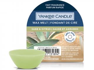 Yankee Candle – vonný vosk Sage & Citrus (Šalvěj a citrus), 22 g