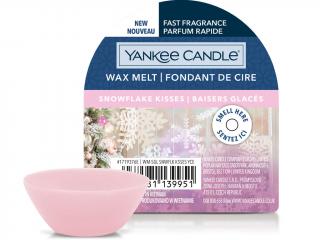 Yankee Candle – vonný vosk Snowflake Kisses (Polibky sněhové vločky), 22 g