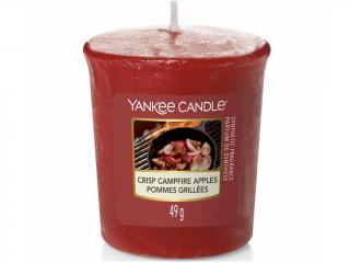 Yankee Candle – votivní svíčka Crisp Campfire Apples (Jablka pečená na ohni), 49 g