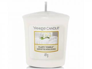 Yankee Candle – votivní svíčka Fluffy Towels (Nadýchané osušky), 49 g