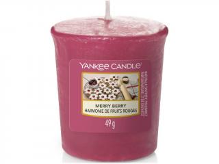 Yankee Candle – votivní svíčka Merry Berry (Linecké cukroví), 49 g