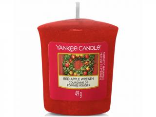 Yankee Candle – votivní svíčka Red Apple Wreath (Věnec z červených jablíček), 49 g