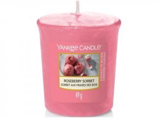 Yankee Candle – votivní svíčka Roseberry Sorbet (Růžový sorbet), 49 g
