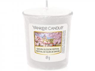 Yankee Candle – votivní svíčka Sakura Blossom Festival (Festival sakury), 49 g