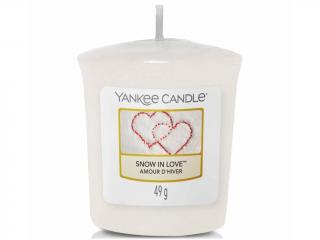 Yankee Candle – votivní svíčka Snow in Love (Zamilovaný sníh), 49 g