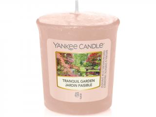 Yankee Candle – votivní svíčka Tranquil Garden (Tichá zahrada), 49 g