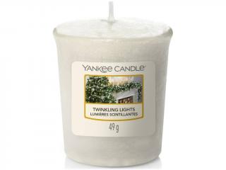 Yankee Candle – votivní svíčka Twinkling Lights (Zářící světýlka), 49 g