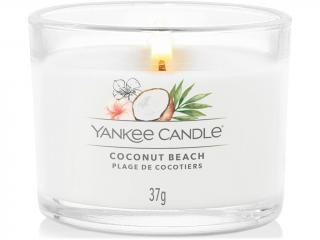 Yankee Candle –  votivní svíčka ve skle Coconut Beach (Kokosová pláž), 37 g