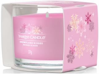 Yankee Candle –  votivní svíčka ve skle Snowflake Kisses (Polibky sněhové vločky), 37 g
