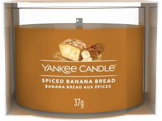 Yankee Candle –  votivní svíčka ve skle Spiced Banana Bread (Banánový chlebíček s kořením), 37 g