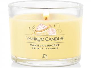 Yankee Candle – votivní svíčka ve skle Vanilla Cupcake (Vanilkový košíček), 37 g