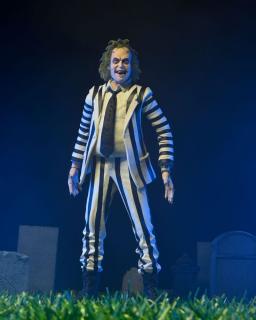 Beetlejuice 1988 figurka Beetlejuice Black and White Striped Suit